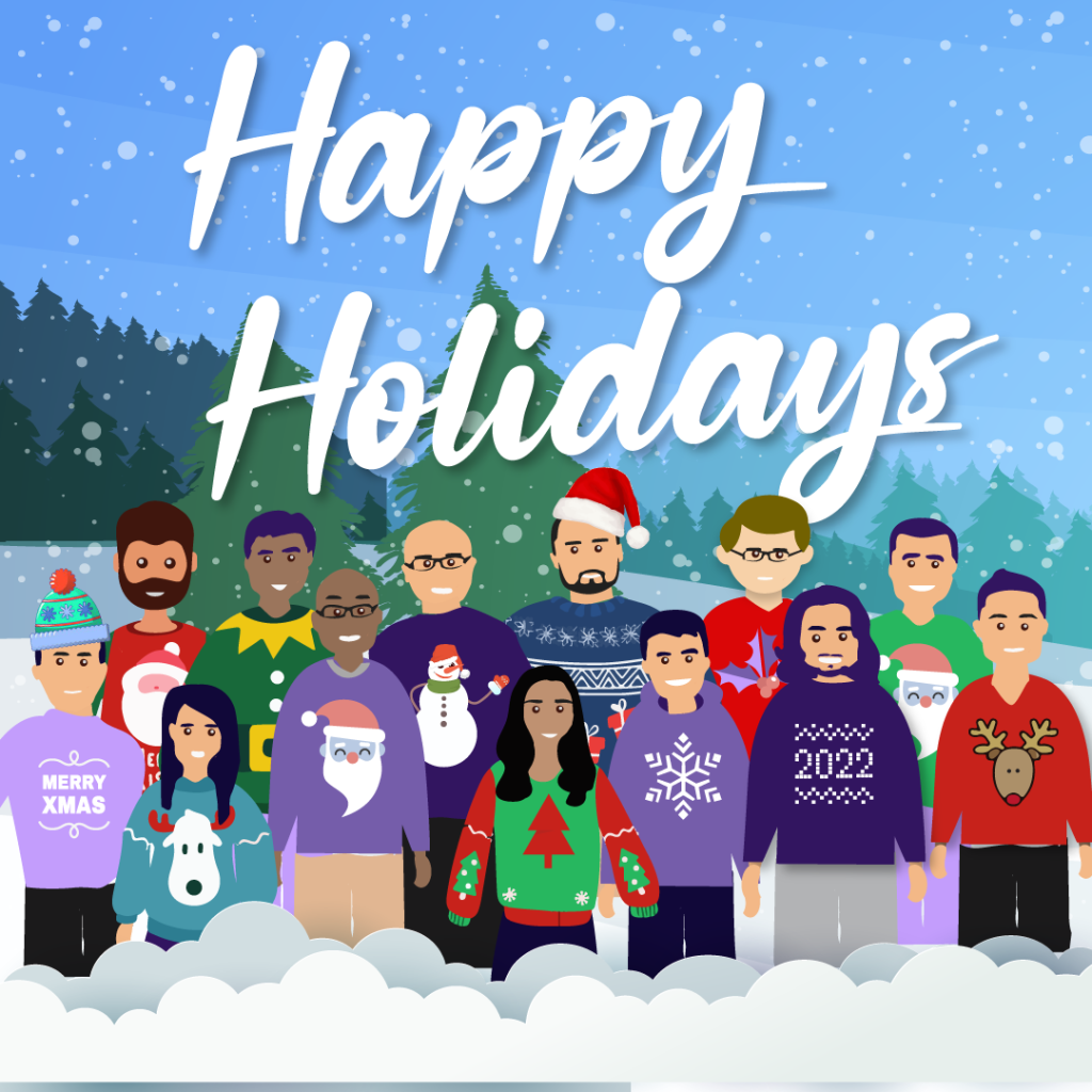 Happy Holiday Infostrux social graphic