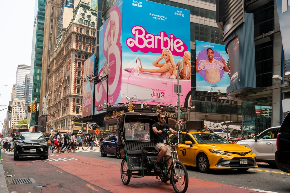 Simple design Barbie Billboard New York