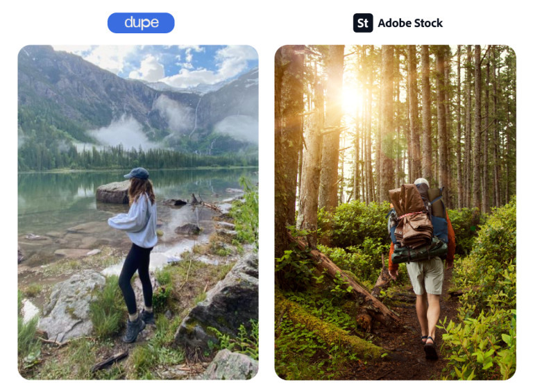 Dupe stock photos vs adobe stock photos